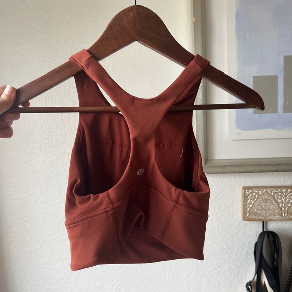 Rust Color Lululemon Sports Bra - Size 4 - Picture 2 of 3